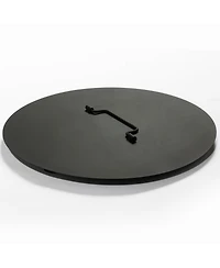 15 Inch Propane Tabletop Fire Pit with Lid as Lockable Handle for Portable Camping