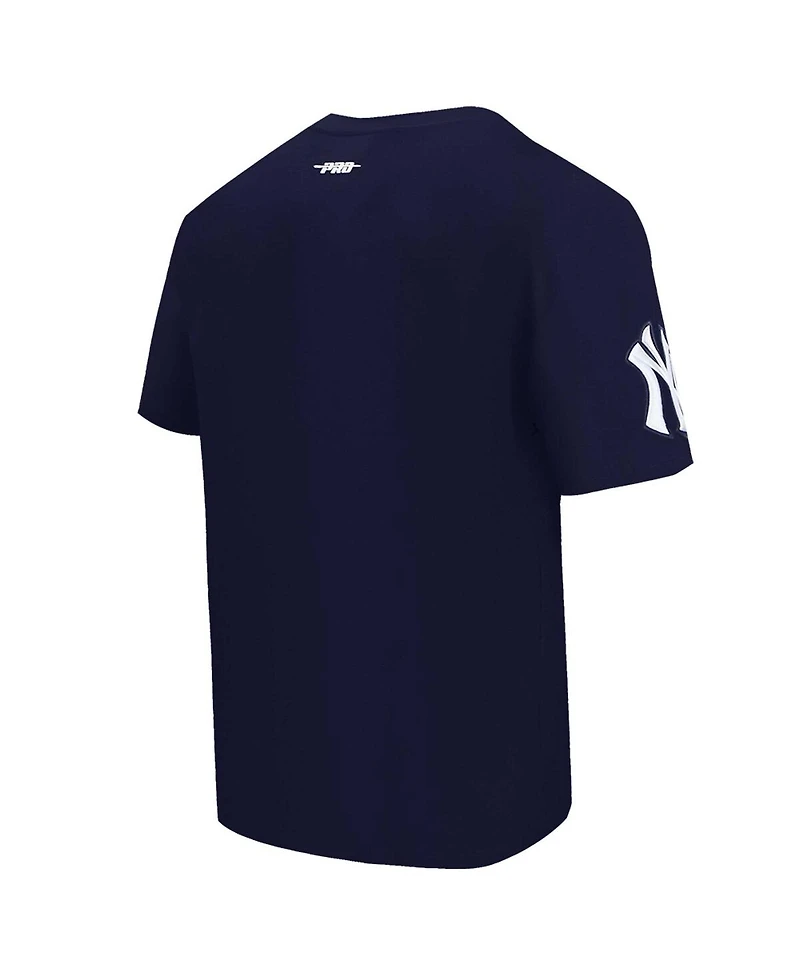 Pro Standard Men's Navy New York Yankees Turn It Up Dropped Shoulder T-Shirt