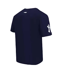 Pro Standard Men's Navy New York Yankees Turn It Up Dropped Shoulder T-Shirt