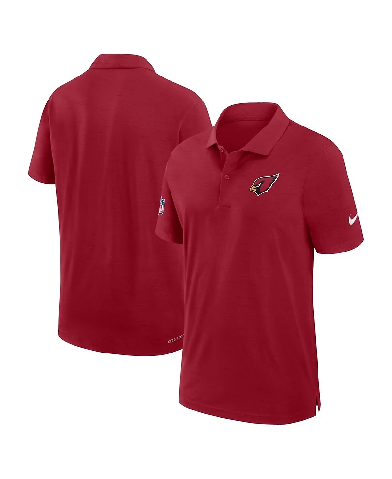Nike Men's Cardinal Arizona Cardinals 2024/25 Sideline Performance Polo Shirt