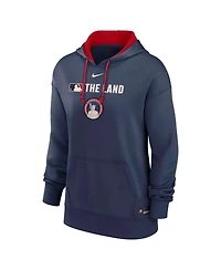 Nike Women's Navy Cleveland Guardians Authentic Collection City Connect Performance Pullover Hoodie