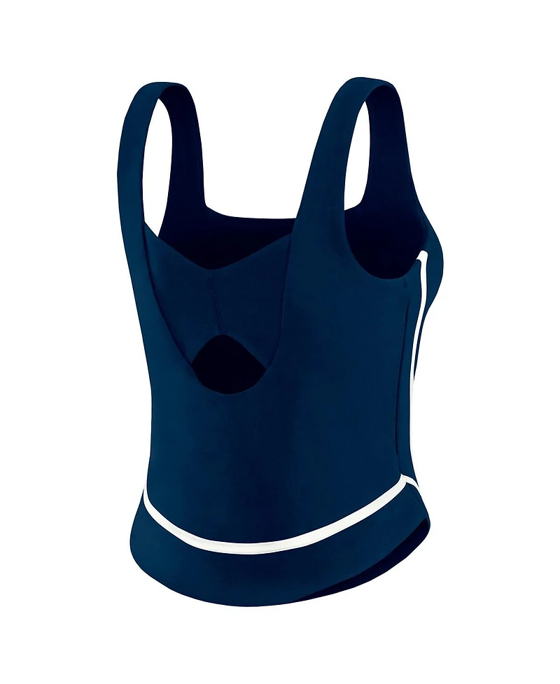 Wear by Erin Andrews Women's Navy New York Yankees Square Neck Tank Top