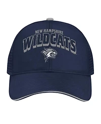 Colosseum Men's Navy New Hampshire Wildcats Wyatt Primary Team Trucker Adjustable Hat