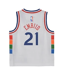 Nike Toddler Joel Embiid White Philadelphia 76ers 2024/25 Swingman Player Jersey - City Edition