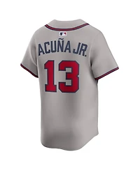 Nike Men's Ronald Acuna Jr. Gray Atlanta Braves Road Limited Player Jersey