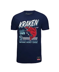 Mitchell & Ness Men's Deep Sea Blue Seattle Kraken Local Food T-Shirt