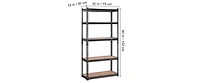 5 Tiers Metal Heavy-Duty Garage Storage Shelving Unit