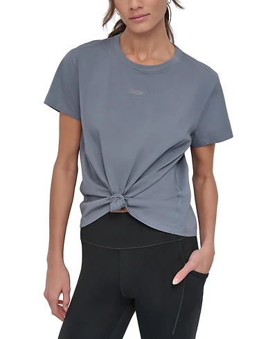 Dkny Women's Studded-Logo T-Shirt