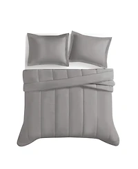Brooklyn Loom Oversized Cotton Percale 3-Pc. Comforter Set