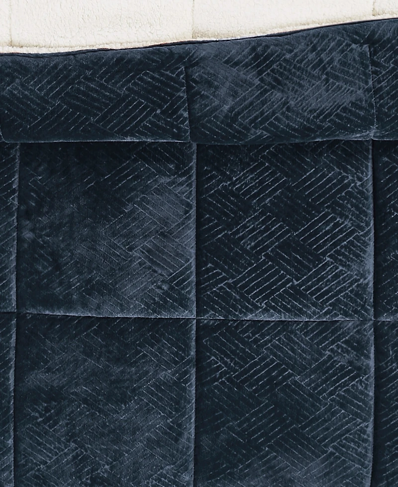 Truly Soft Basket Carved Softness 3-Pc. Comforter Set