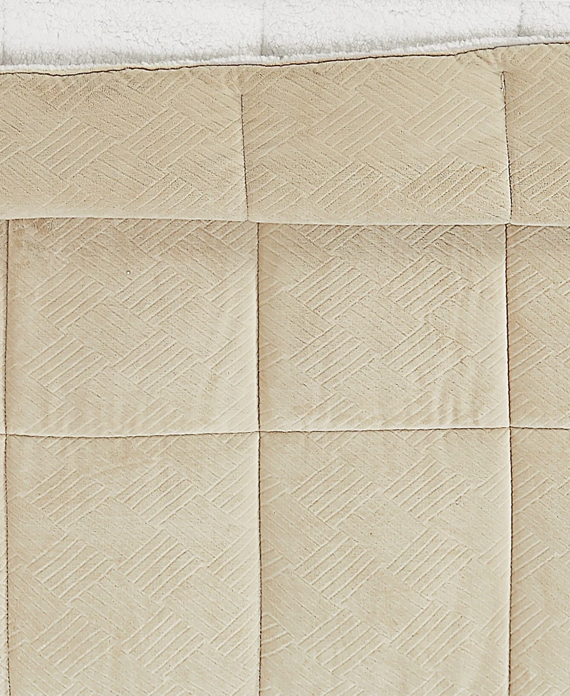 Truly Soft Basket Carved Softness 3-Pc. Comforter Set, Full/Queen