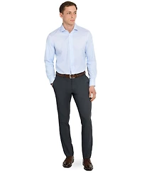 Michelsons Of London Men's Geometric Hybrid Slim Fit Easy Care Long Sleeve Shirt