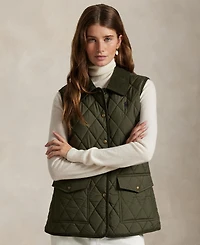 Polo Ralph Lauren Women's Corduroy-Trim Quilted Vest