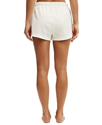 Cotton On Women's Contrast-Stripe Drawstring Cover-Up Shorts