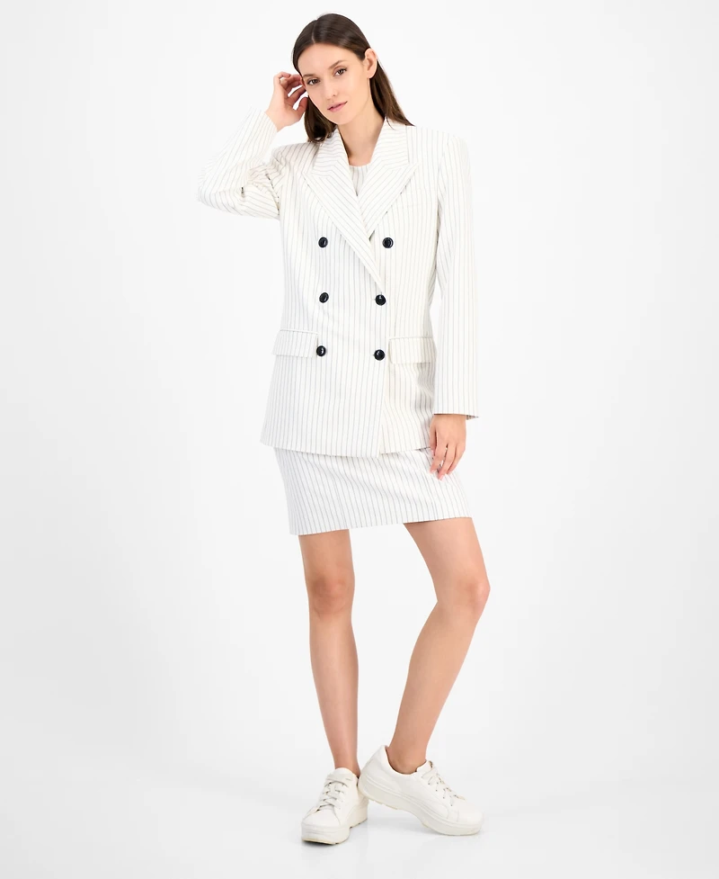 Hugo Women's Pinstriped Oversized Blazer