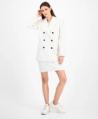 Hugo Women's Pinstriped Oversized Blazer