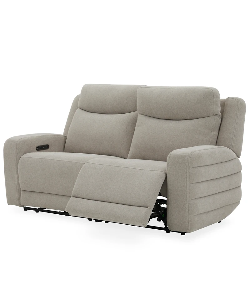 Kristyan 2-Pc. Fabric Sofa with 2 Power Motion Chairs, Exclusively at Macy's
