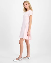 Madden Girl Juniors' Fit & Flare Knit Mini Dress