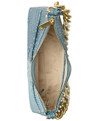 Brahmin Mod Esme Denim Secour Medium Leather Shoulder Bag