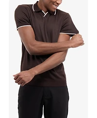 Spring + Mercer Men's Johnny Collar Short Sleeve Sweater Polo