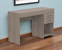 Contemporary Computer Desk with Two Drawers for Small Space Solutions