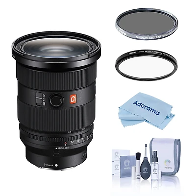 Sony Fe 24-70mm f/2.8 Gm Lens, Bundle with Hoya 82mm Uv and Cpl Filters