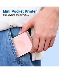 Sticker Printer, PM230 Mini Thermal Printer Bluetooth Portabel Sticker Maker with 3 Rolls of Paper