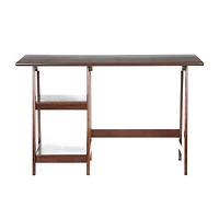Multi-Function Computer Desk with Adjustable Shelves and Cable Management