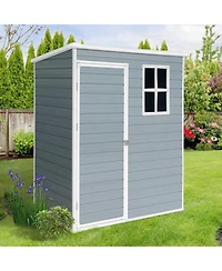 5x3ft Resin Outdoor Storage Shed Kit-Perfect to Store Patio Furniture