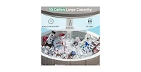 10 Gallon Cooler Bar Table Outdoor Coffee Table Ice Bucket with Telescopic Tabletop for Beer and Wine
