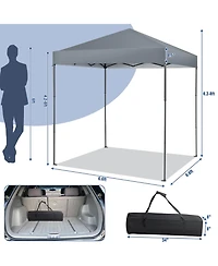 6.6 x Feet Outdoor Pop-up Canopy Tent with Upf 50+ Sun Protection