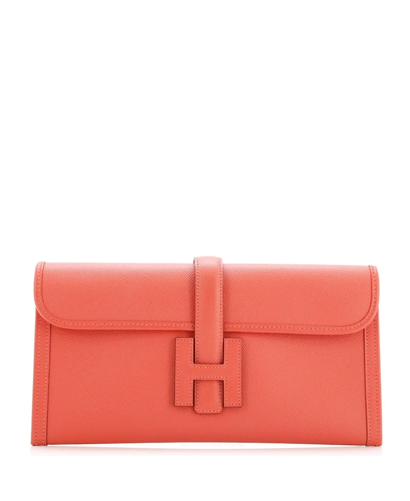 Pre-Owned Hermes 29 Jige Elan Clutch Epsom