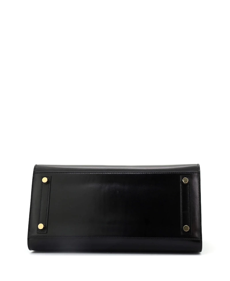 Pre-Owned Hermes Birkin 30 Handbag Black Box Calf with Gold Hardware