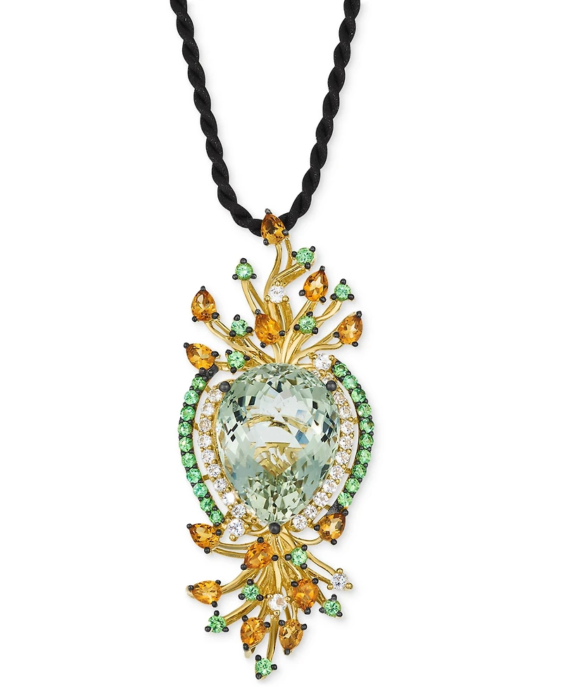 Le Vian Multi-Gemstone Silk Cord Pendant Necklace (19-1/3 ct. t.w.) in 14k Yellow Gold, 18"