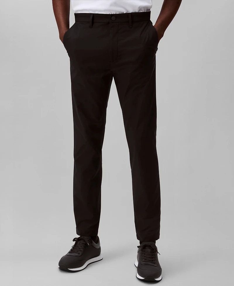Calvin Klein Men's Slim-Fit Stretch Wrinkle-Resistant Tech Pants