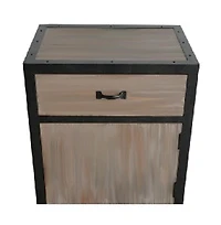 Elegant Wood End Table with Drawer for Easy Storage