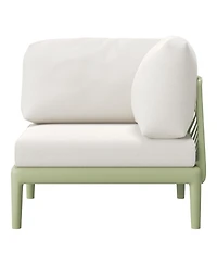 Modern -Piece Polypropylene Resin Modular L Shaped Corner Patio Furniture Sectional