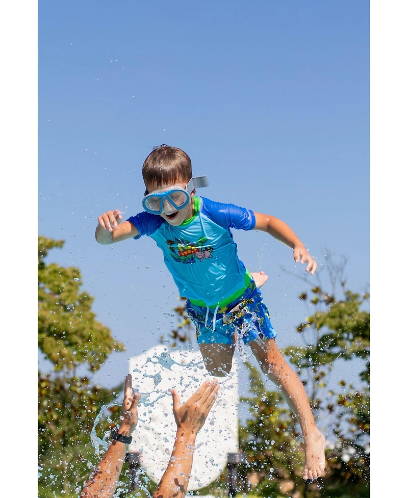 Toy Story Boys Pullover Rash Guard and Swim Trunks Outfit Set