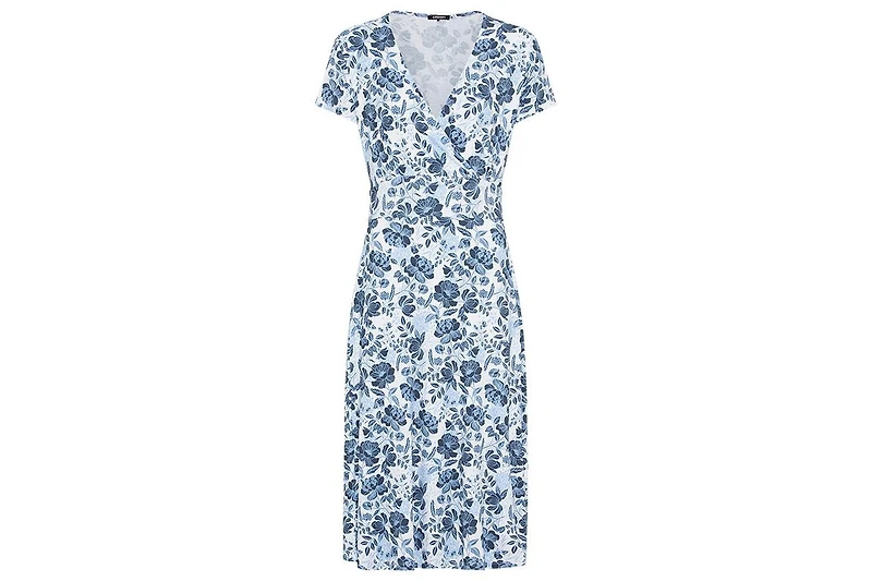 Olsen Women's Prairie Floral Knit Dress