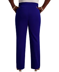 Kasper High-Rise Pull-On Rivet Pants, Regular & Plus