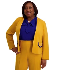 Kasper Framed Collarless Jacket, Regular & Plus