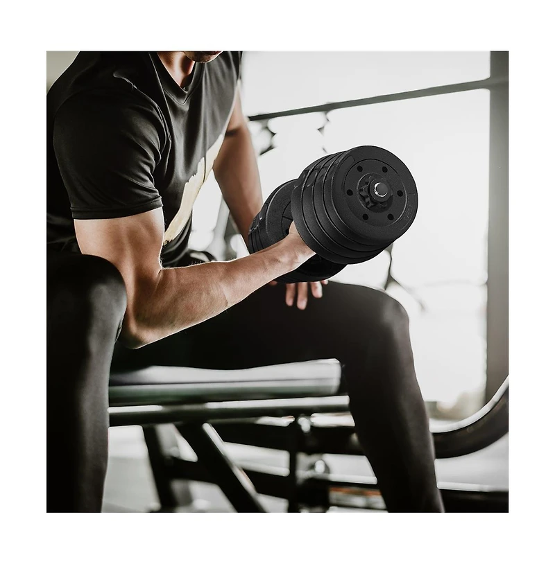 Yaheetech 66lb Adjustable Dumbbell Set