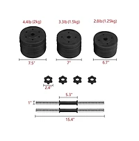 Yaheetech Workout Body Building Training Home Dumbbell Set