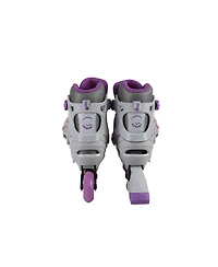 C7skates Adjustable Youth Inline Skates with Light Up Wheels (Galaxy, size L)