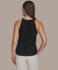 Donna Karan New York Women's Textured Knit Sleeveless Top