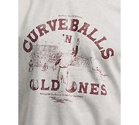 Men's Tavis Short Sleeve Crewneck Curveballs Graphic T-Shirt