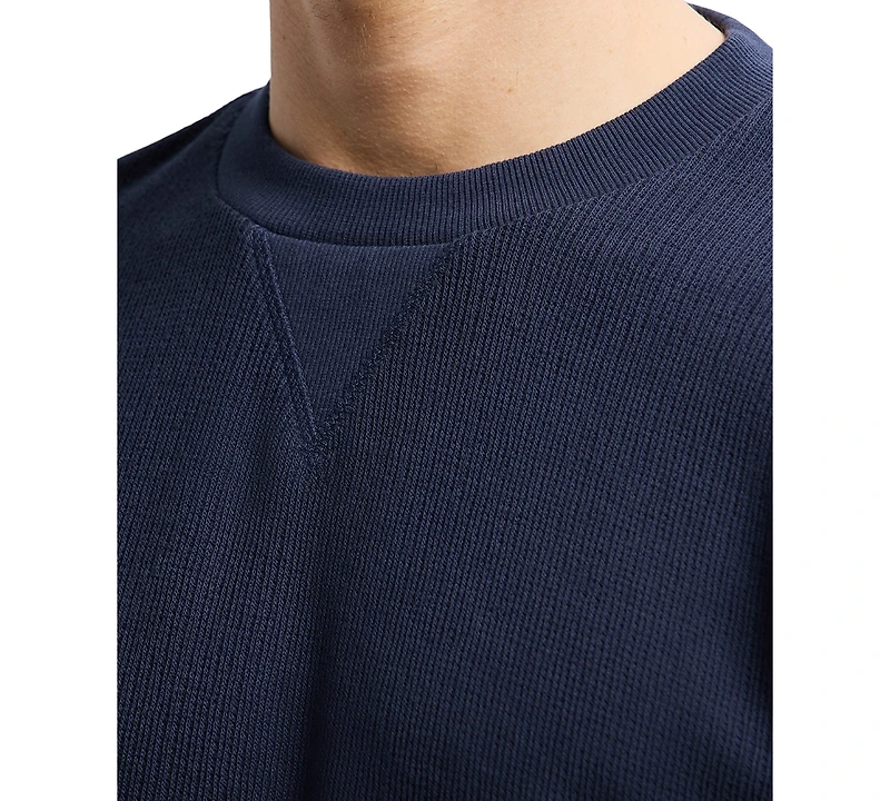 Men's Kaleb Long Sleeve Crewneck Textured T-Shirt