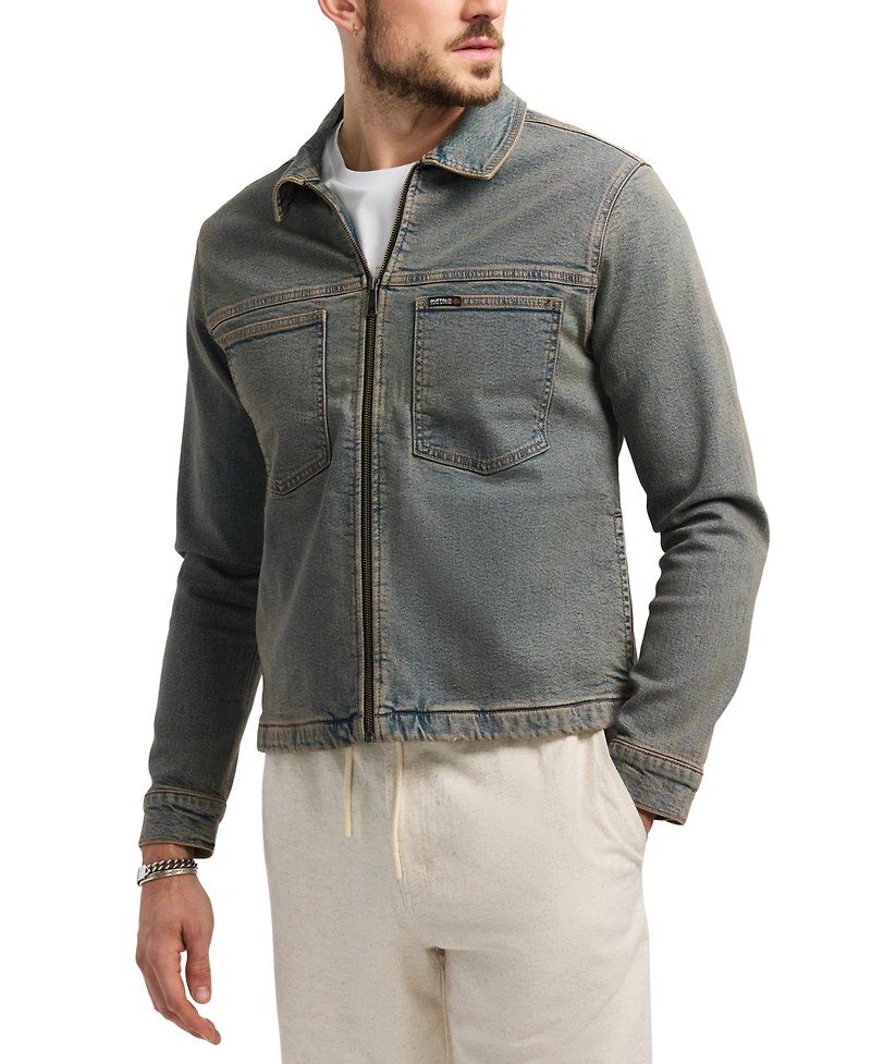 Men's Jett Zip-Front Denim Jacket