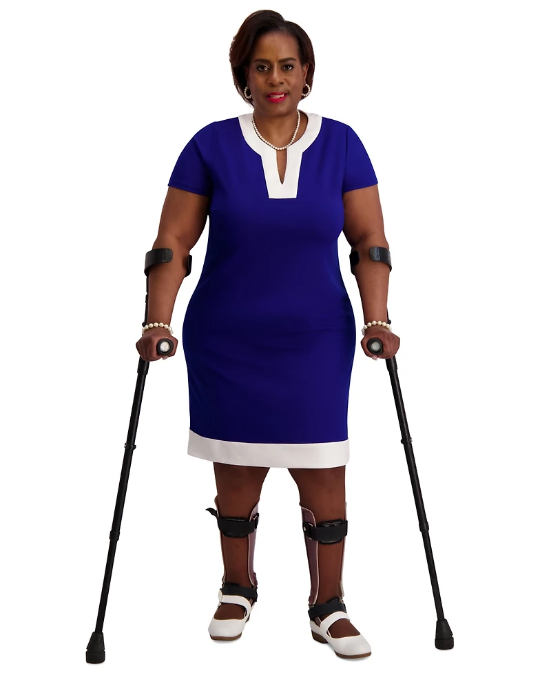 Kasper Women's Cap-Sleeve Framed Dress, Regular & Plus Sizes