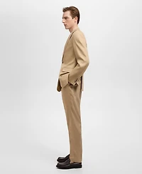 Mango Men's Linen Slim-Fit Suit Pants